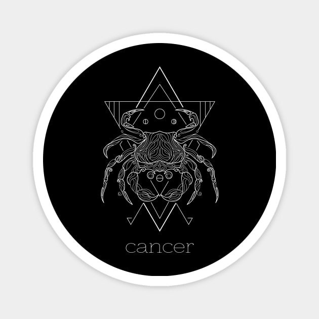 Cancer Zodiac Sign Magnet by simplecreatives